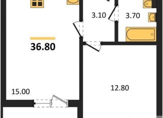 Продажа 1-ком. квартиры, 36.8 м2, Воронеж, улица Полковника Богомолова, 1