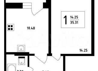 Продаю однокомнатную квартиру, 35 м2, Санкт-Петербург, ЖК Аквилон Залив