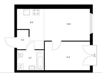 Продаю 2-комнатную квартиру, 38.7 м2, Москва, ЖК Барклая 6