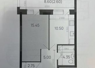 Продаю 1-ком. квартиру, 40.6 м2, Казань, ЖК Свобода