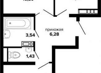 Продается 2-комнатная квартира, 55.8 м2, Краснодар, Российская улица, 257/7лит1