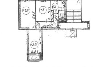 Продается 3-комнатная квартира, 60 м2, Санкт-Петербург, Серебристый бульвар, 34к1, муниципальный округ Комендантский Аэродром