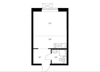 Продажа квартиры студии, 23.8 м2, Москва, район Южное Бутово