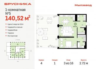 Продажа 1-ком. квартиры, 140.5 м2, Новосибирск, метро Гагаринская