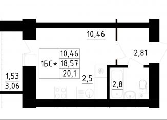 Продажа 1-комнатной квартиры, 20.1 м2, село Осиново