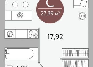 Продаю квартиру студию, 27.4 м2, Тюмень, ЖК Машаров, улица Николая Машарова, 8