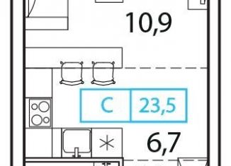 Продаю квартиру студию, 23.5 м2, деревня Рузино, жилой комплекс Новый Зеленоград, 2А