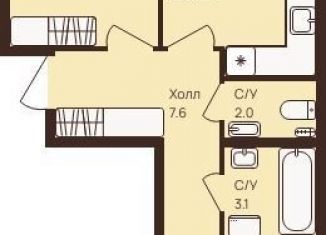 Продаю 2-комнатную квартиру, 59.3 м2, деревня Новое Девяткино, ЖК Девяткино