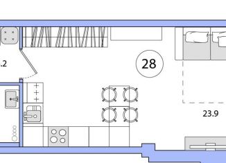 Продаю 1-ком. квартиру, 36.3 м2, Санкт-Петербург, муниципальный округ Остров Декабристов, улица Одоевского, 17