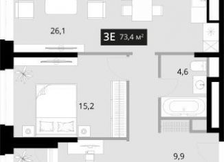 Продам 3-ком. квартиру, 73.4 м2, Владивосток, Фрунзенский район