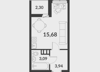 Продается квартира студия, 23.9 м2, посёлок Шушары, ЖК Чкалов