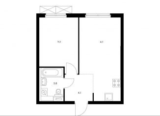 Продается 2-ком. квартира, 36.2 м2, Москва, ЖК Руставели 14, жилой комплекс Руставели 14, к1/2