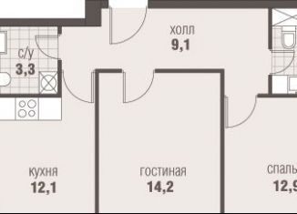 Продаю 2-комнатную квартиру, 56.1 м2, деревня Румянцево, Киевское шоссе, 22-й километр, 6Вк5