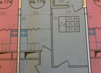 Продам 1-ком. квартиру, 37.4 м2, Краснодар, ЖК Оникс