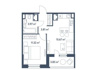 2-комнатная квартира на продажу, 36.7 м2, Москва, ЖК Светлый Мир Станция Л, жилой комплекс Светлый Мир Станция Л, к8