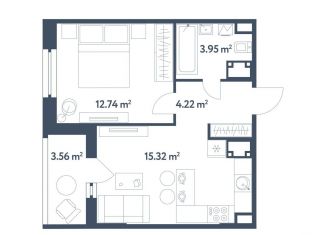 Продажа 2-ком. квартиры, 38 м2, Москва, ЖК Светлый Мир Станция Л, жилой комплекс Светлый Мир Станция Л, к8