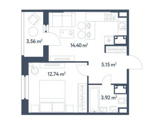 Продается 2-ком. квартира, 38 м2, Москва, жилой комплекс Светлый Мир Станция Л, к8, ЖК Светлый Мир Станция Л