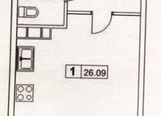 Продается квартира студия, 26 м2, Мурино, ЖК Муринский Посад, улица Шоссе в Лаврики, 59к1