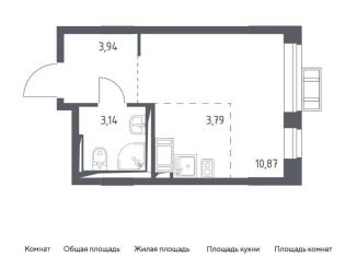 Продается квартира студия, 21.7 м2, деревня Мисайлово, Молодёжный бульвар, 11