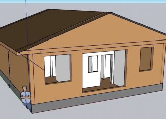 Бревенчатый дом в sketchup