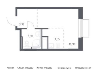 Продается квартира студия, 21.6 м2, поселение Кокошкино
