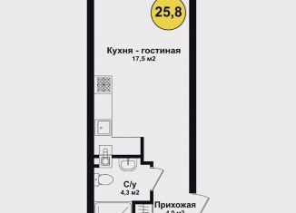 Продажа квартиры студии, 25.8 м2, Астраханская область