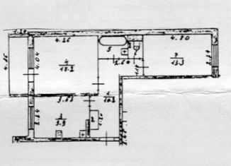 Продам 2-ком. квартиру, 55.1 м2, Андреаполь, улица Авиаторов, 14