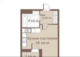 Продам квартиру студию, 24.8 м2, Санкт-Петербург, ЖК О'Юность, улица Крыленко, 1к1с2
