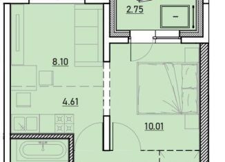 Продам 1-комнатную квартиру, 37.1 м2, Иркутск, ЖК Zenith