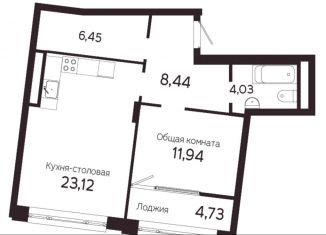 Продается однокомнатная квартира, 58.5 м2, Томск, Комсомольский проспект, 48, ЖК На Комсомольском 48