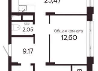 Двухкомнатная квартира на продажу, 72.2 м2, Томск, Комсомольский проспект, 48, Советский район