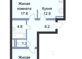 Продается 2-комнатная квартира, 60 м2, деревня Чёрная, Садовая улица, 3