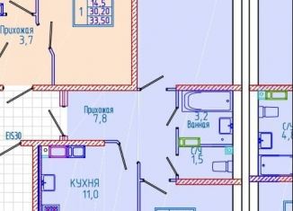 Продается двухкомнатная квартира, 55 м2, Ставрополь, микрорайон № 36, улица Матрены Наздрачевой, 5/1