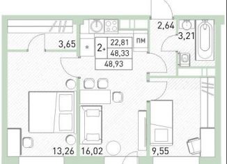 Продаю 3-ком. квартиру, 48.9 м2, Балашиха, жилой комплекс Столичный, к22, ЖК Столичный