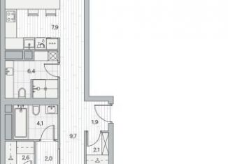 Продажа 2-ком. квартиры, 104.9 м2, Москва, Береговой проезд, 3, ЖК Береговой