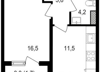 Продам 1-комнатную квартиру, 37.7 м2, Москва, Михалковская улица, 48с8, ЖК Михалковский