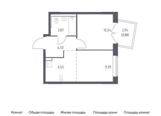 Продажа двухкомнатной квартиры, 35.5 м2, Москва, жилой комплекс Квартал Марьино, к4