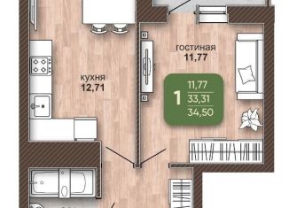 Однокомнатная квартира на продажу, 34.5 м2, Республика Башкортостан, Магистральная улица, 11А