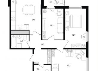 Продается 3-ком. квартира, 79.6 м2, Ростов-на-Дону, ЖК Левенцовка Парк