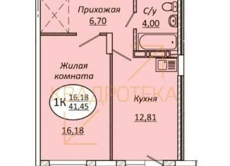 Продаю 1-комнатную квартиру, 41.5 м2, Новосибирск, улица Авиастроителей, 18