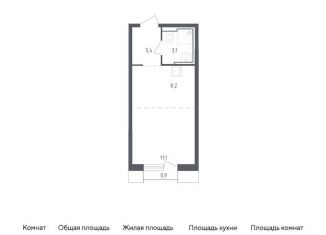 Квартира на продажу студия, 25.6 м2, Московская область, жилой комплекс Спутник, 19