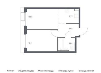Продам 1-комнатную квартиру, 38.2 м2, Москва, ЮАО