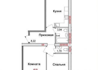 Продажа 2-комнатной квартиры, 70.5 м2, Архангельская область, Морской проспект, 72