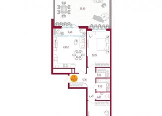 Продам двухкомнатную квартиру, 98.2 м2, Рязанская область