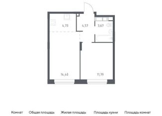 Продам однокомнатную квартиру, 39.2 м2, Балашиха, жилой квартал Новоград Павлино, к33