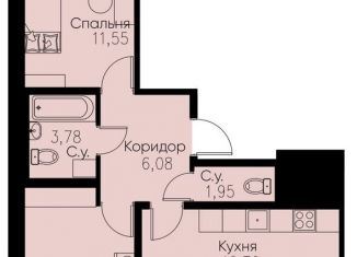 Продажа двухкомнатной квартиры, 61.4 м2, Ленинградская область, улица Шувалова, 35