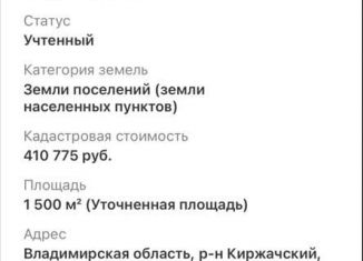 Продается земельный участок, 15 сот., деревня Храпки, Центральная улица, 15