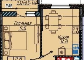 1-комнатная квартира на продажу, 39 м2, Краснодар, Прикубанский округ