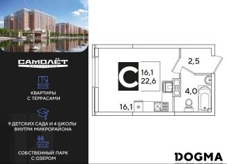 Квартира на продажу студия, 22.6 м2, Краснодар
