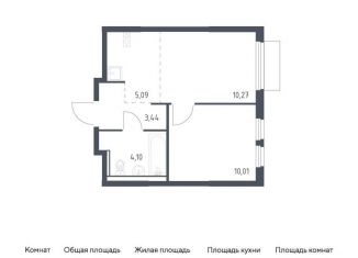Продажа 1-комнатной квартиры, 32.9 м2, деревня Мисайлово